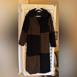 ban.do Black and Brown Teddy Jacket